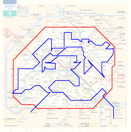 L'un des plus long chemin du métro parisien